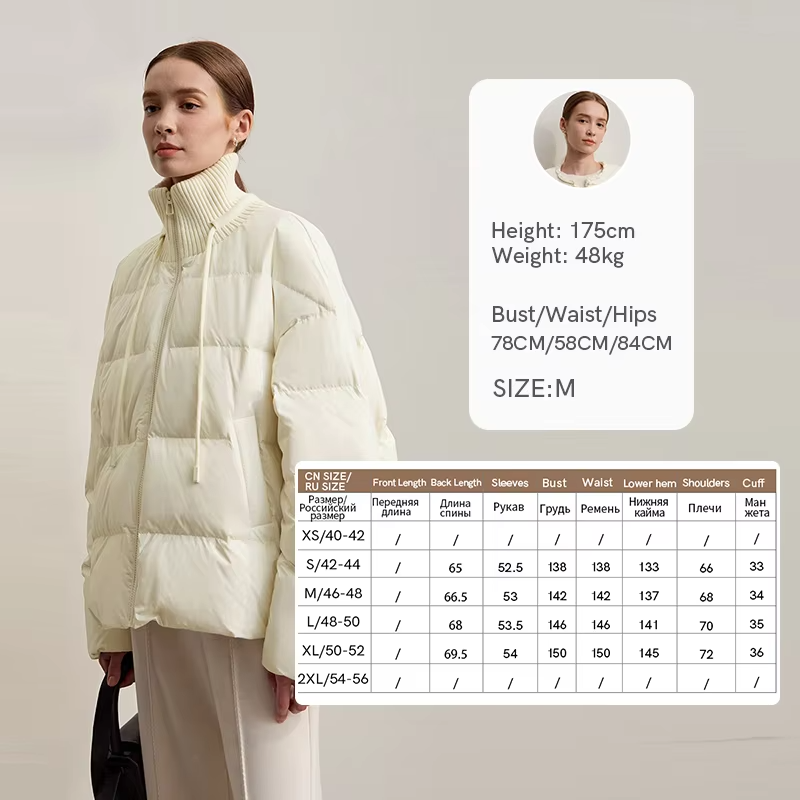 Amii Down Coats 2025 Winter New Casual Solid Versatile Turtleneck Down Jacket For Woman Long Sleeve Loose Warm Long Top