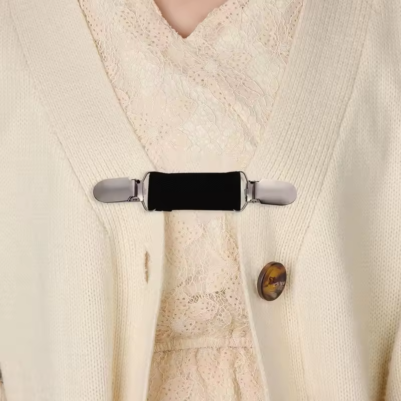Cardigan Sweater Blouse Shawl Clips Women Fit Dress Cinch Clips Shirt Collar Duck Clip Clasps Charm Accessories