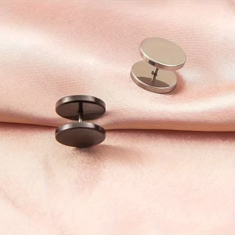 2/4pcs Seamless Spiral Buckle Clip Cuff Fastener for Fashion Buttons on Sweaters Collars Fixing Clip Avoid Wardrobe Malfunction