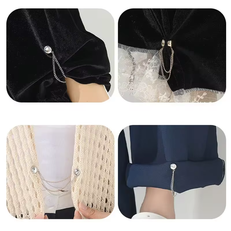 2/8pcs Magnetic Clothing Clips Strong Hold Pinless Fasteners Multi-Purpose Magnetic Buttons for Cardigans Shawls Scarves Jewelry
