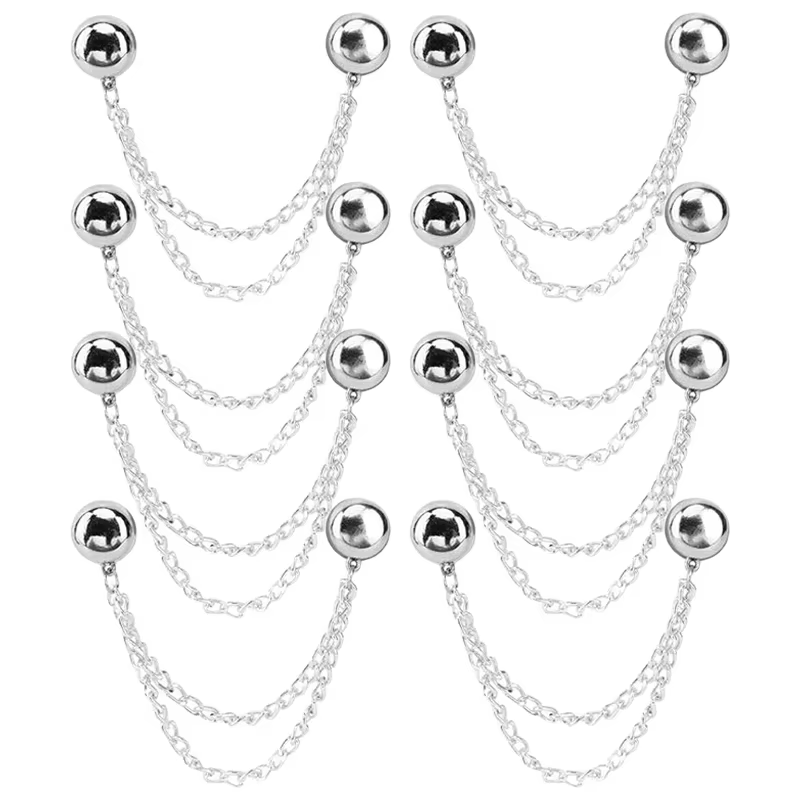 2/8pcs Magnetic Clothing Clips Strong Hold Pinless Fasteners Multi-Purpose Magnetic Buttons for Cardigans Shawls Scarves Jewelry