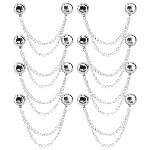 2/8pcs Magnetic Clothing Clips Strong Hold Pinless Fasteners Multi-Purpose Magnetic Buttons for Cardigans Shawls Scarves Jewelry