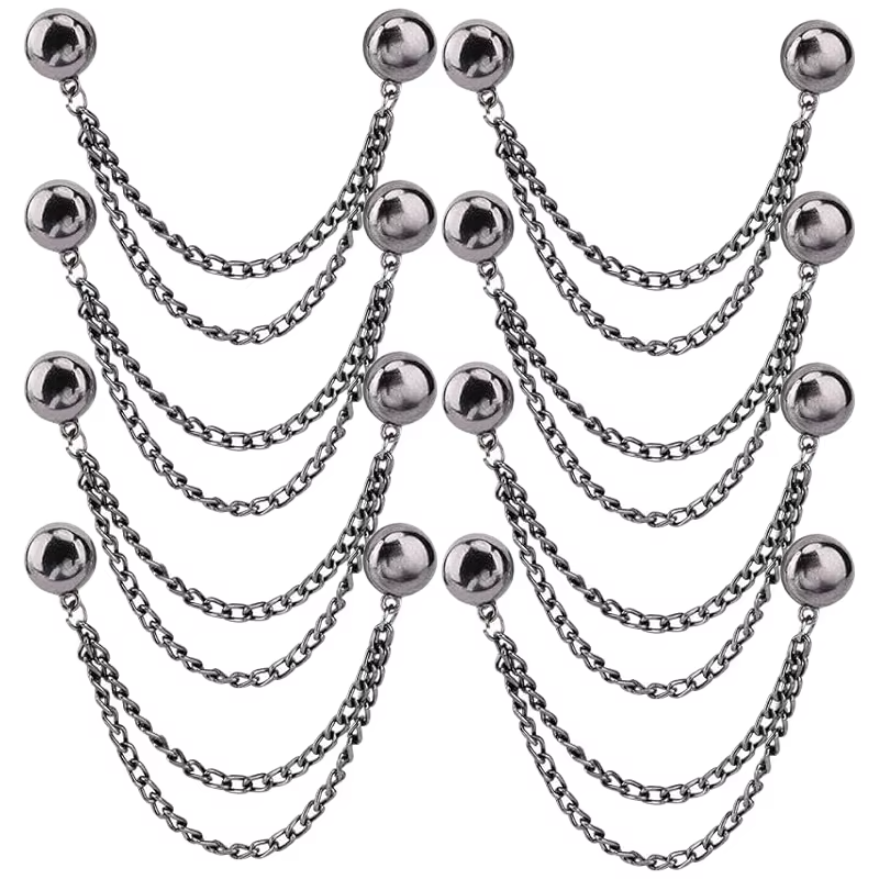2/8pcs Magnetic Clothing Clips Strong Hold Pinless Fasteners Multi-Purpose Magnetic Buttons for Cardigans Shawls Scarves Jewelry