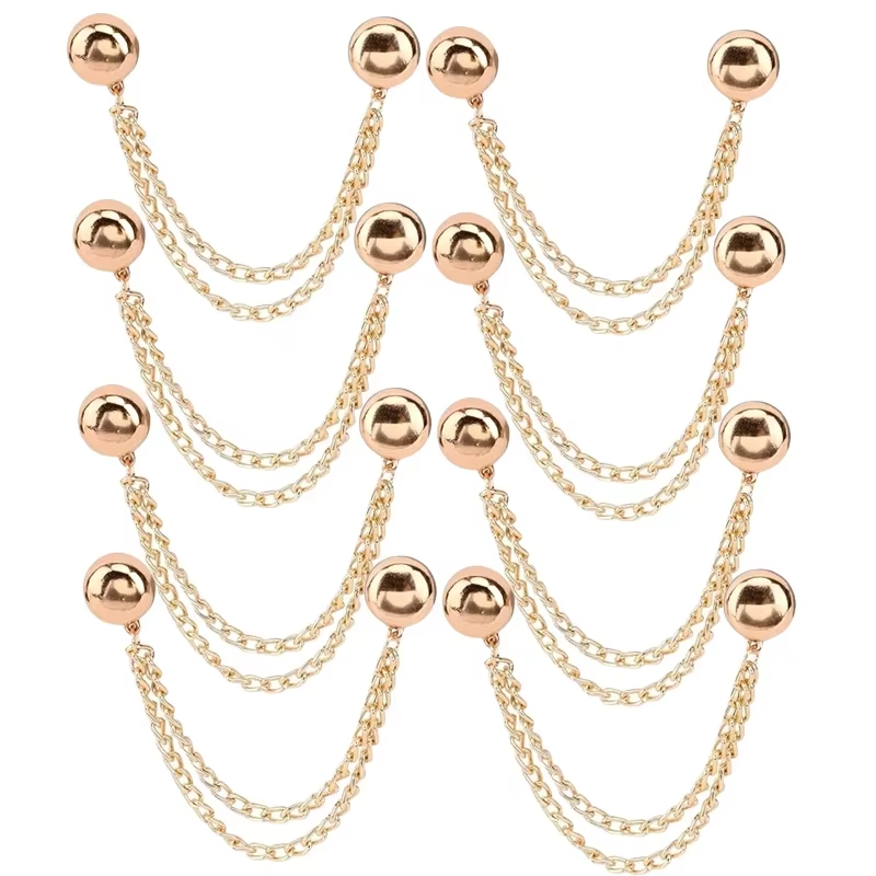 2/8pcs Magnetic Clothing Clips Strong Hold Pinless Fasteners Multi-Purpose Magnetic Buttons for Cardigans Shawls Scarves Jewelry